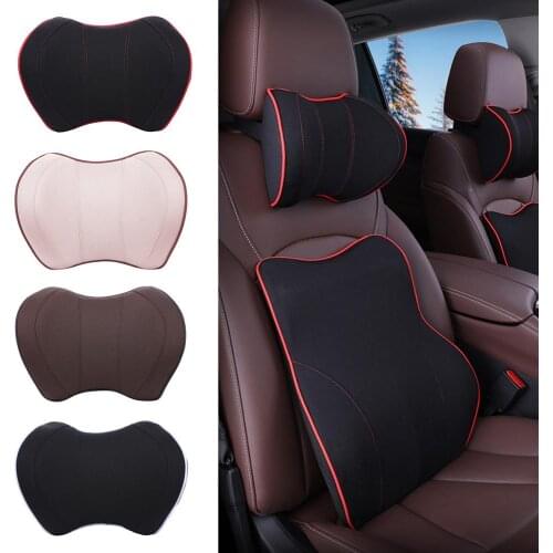 Car Seat Head Neck Rest Massage Auto Pillow Space Memory Neck Headrest Car Cover Vehicular Pillow Seat Headrest Accessories