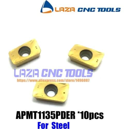 Free Shipping APMT1135PDER *10pcs Milling Carbide Inserts,Carbide Blade for BAP300R Milling Cutter,Good at Steel processing