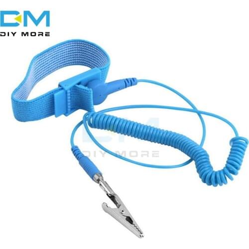 Cordless Wireless Clip Antistatic Anti Static ESD Wristband Wrist Strap Discharge Cables For Electrician IC PLCC