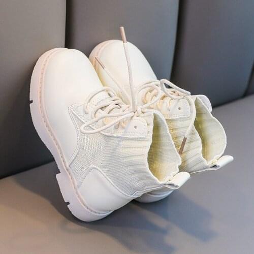 3-12 Year Fashion Plush Warm Winter Snow Ankle Boots For Children Shoes Girl Shoes For Kids 2021 Elastic Band Pu Leather Boots