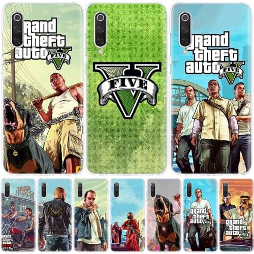 Grand Theft Auto GTA 5 Phone Case for Xiaomi Redmi Note 10 9 9S 8T 8 7 8A 7 7A 6 6A 9A 9C S2 K20 K30 Pro Fashion Cover Coque
