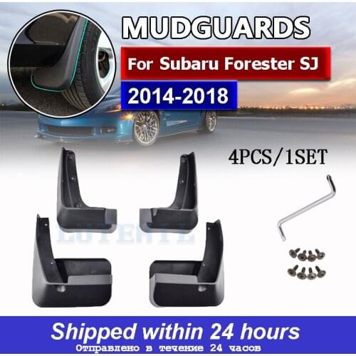 For Subaru Forester SJ 2014 - 2018 Molded Car Mud Flaps Mudflaps Splash Guards Flap Mudguards Fender Front Rear 2015 2016 2017