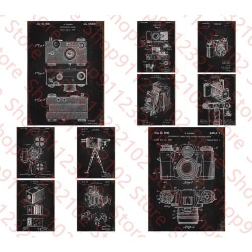 Camera Structure Chart Metal Sign Retro Tin Sign for Street Home Family Bar Door Wall Decorator Shabby Chic Photo Studio Decor