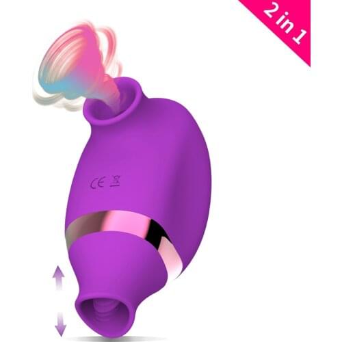 FX Female Licking Vibrator Oral Sex Masturbation Double Head Charging Pulse Device Second Tide Sucking Vibrator Adult Product