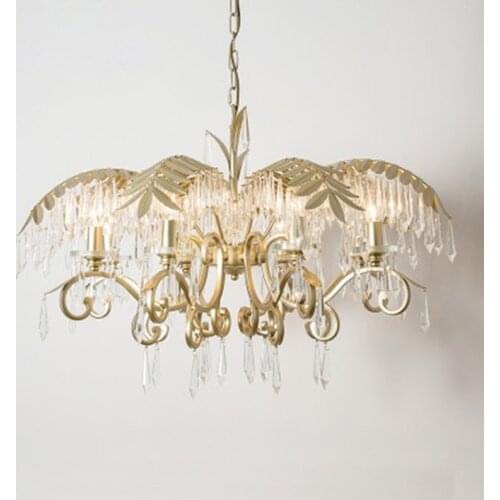 2019 Luxury Crystal Chandelier Living Room Lamp lustres de cristal indoor Lights Crystal Pendants For Chandeliers Free shipping