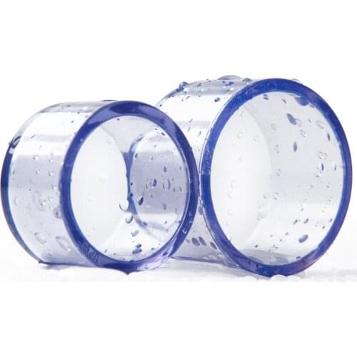 End Cap PVC Pipe Fittings Transparent Aquarium Connector Non-Toxic 63mm to 90mm Inner Diameter