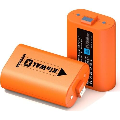 2Pcs 1400mAh Li-ion Battery Rechargeable Battery for Xbox Series X S and Xbox One One S X Wireless Controller