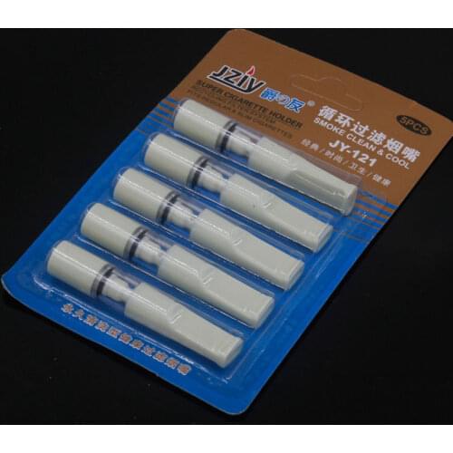5PCS/Set Reusable Smoking Filter Pipe Tobacco Cigarettes Reduce Tar Cigarette Holder Cleaning Container Smoking Accessories