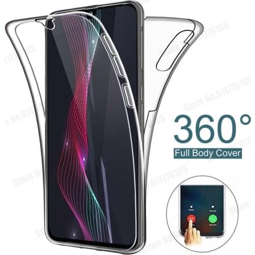 360 Full Protection Soft TPU Case For Samsung S21FE S21 S20 Ultra A72 A71 A52 A51 A32 A42 5G S10 9 8 7 Plus HD Transparent Cover