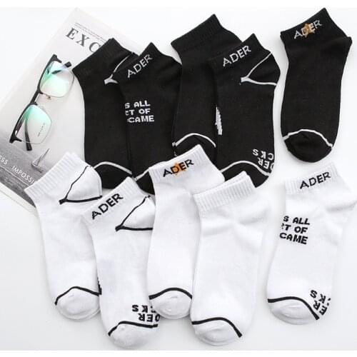 5 Pairs Cheaper New Black White Adult Cotton Business Crew Casual Men Socks Summer Spring Short Male Boys Meias Sox For Sale