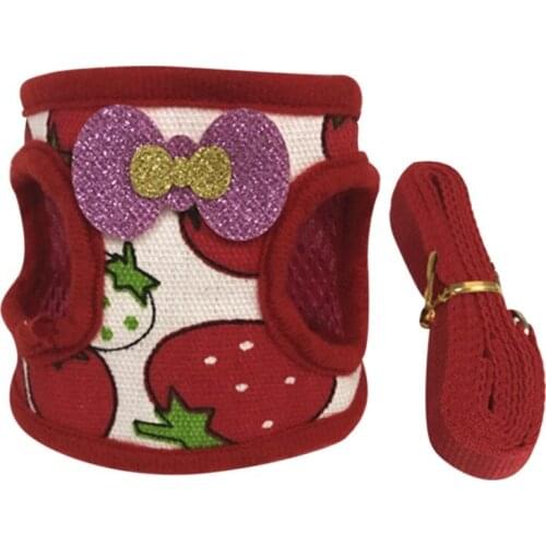 New Adjustable Bunny Harness Leash Rabbit Bunnie Vest Harness For Rabbit Ferret Small Pets Walking Pet Costume Supplies