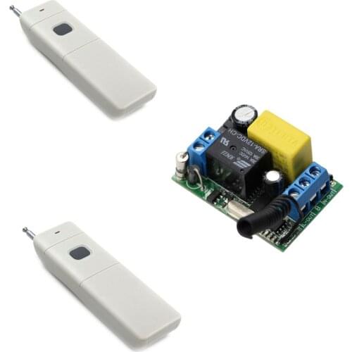 Top Quality AC220V Wireless Remote Control Switch 10A Relay Safety Capacitor Light Lamp LED Power Supply Remote Switch