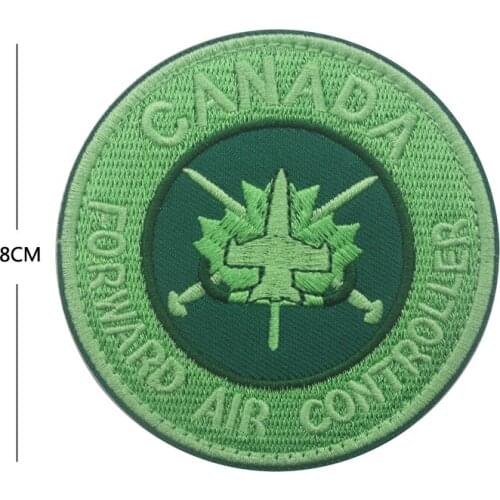 CANADA Air Force FAC Forward Air Controller Patch Canadian Tactical Army Patches Badge Emblem for Jacket Backpack Vest