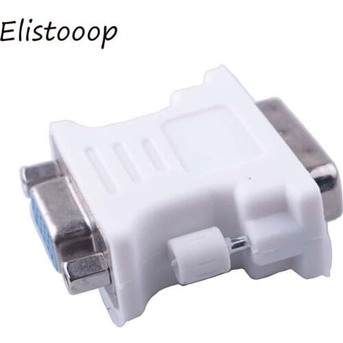 Male to Female Video Converter Adapter 24+5 Pin DVI to VGA Converter for PC laptop HDTV LCD DVD Computer Projector