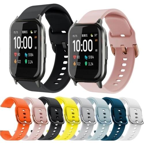 20mm Strap For Huami Amazfit GTS/GTS 2 Mini/BIP S Silicone Band For Amazfit BIP U Strap Replacement Bracelet Watch Accessories