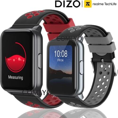 Silicone Strap for Realme DIZO Watch Band Sports Waterproof Bracelet Belt