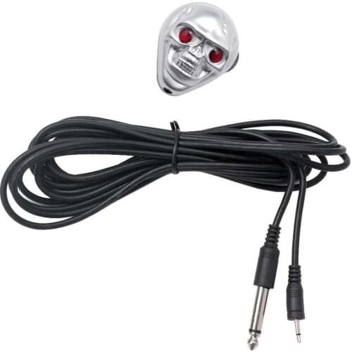 Finest EQ Equalizer Preamp Soundhole Pickup Skull Pattern DIY for Guitar Ukulele Mandolin Oud Replacement Parts