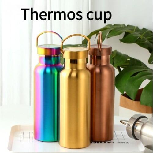 High-quality 304 Stainless Steel Travel Mug Ready-to-hand Mug Creative 500ML Capacity Outdoor Outing Pendeng Gym Sports