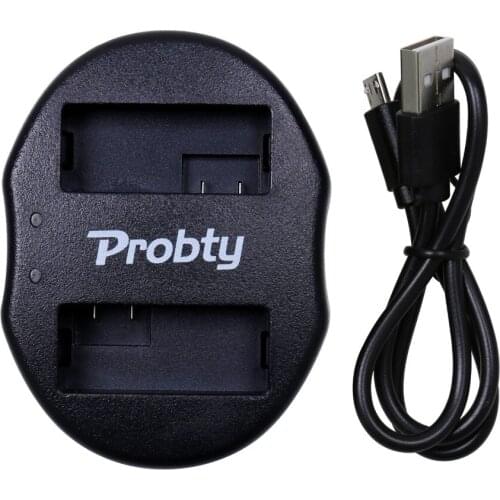 PROBTY LP-E8 LP E8 LPE8 Dual Channel USB Charger For Canon EOS Kiss X4 T2i 550D 600D camera Battery charger