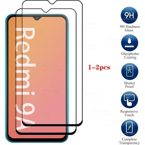 Full cover Protective Glass Redmi 9A Glass For Xiaomi Redmi 9A 9 A A9 Redmi9A Screen Protector Film Xaomi kiomi 1-2pc phone film