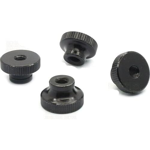 1-10Pcs DIN466 GB806 M3 M4 M5 M6 M8 M10 Black plated Knurled Thumb Nut Hand Tighten Nut 3D Printers Parts Curtain Wall
