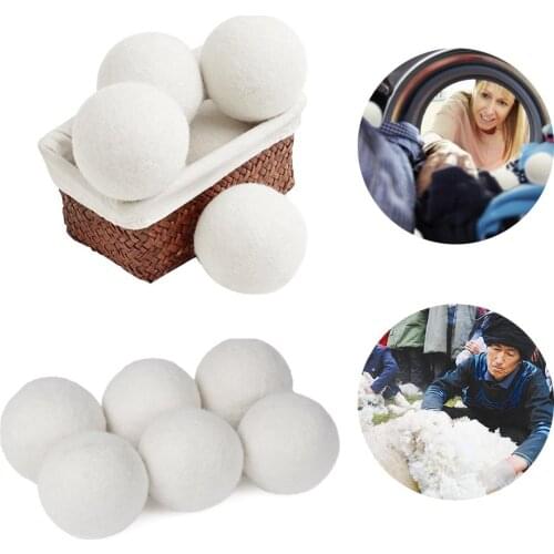 10pcs Wool Felt Wrinkle Releasing Reusable Laundry Steamy Dryer Ball Washer Natural Soft Clothing Tool