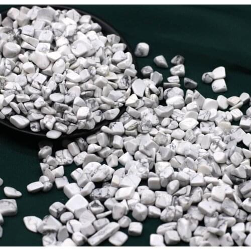 100g Natural White Turquoise Gravel Crystals And Stones Rock Specimen Witchcraft Supplies Christmas Home Decoration