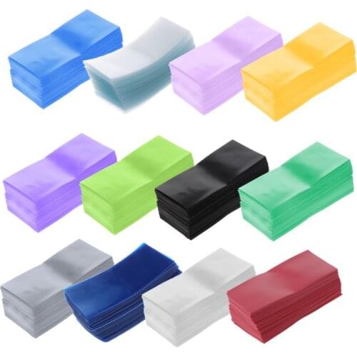 100Pcs/Bag 18650 Lithium Battery Encapsulation Tube PVC Heat Shrink Tubing Wrap Battery Cover Skin Insulation Film Dropshipping