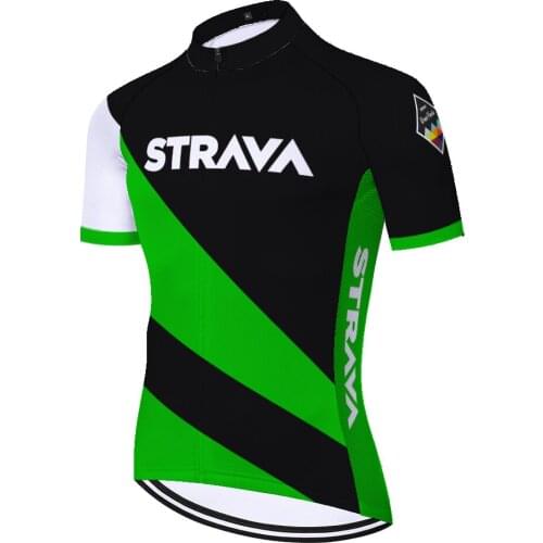 2021 STRAVA bicycle shirt Bike Clothing Breathable quick dry Bicycle maillots ciclismo hombre manga corta short sleeve jersey