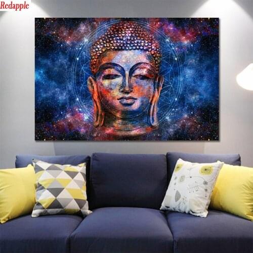 3d round square diamond embroidery Abstract art religious buddha statue Diy full diamond painting stitch cross mosaic picture