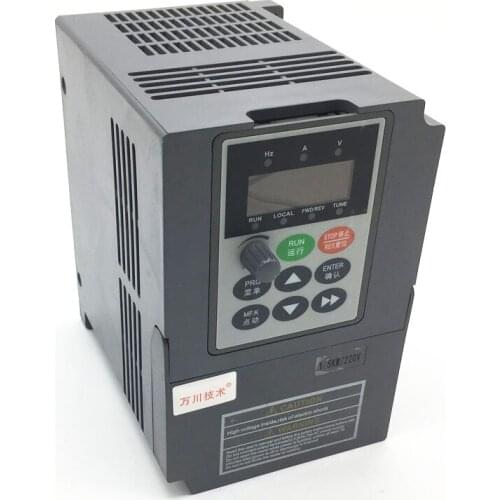 Universal Frequency Converter CE 3HP 2.2KW Vector VFD 220V 9.6A Single Phase Input to 3 Phase Output for Router Spindle Motor
