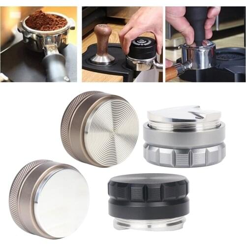 58mm Coffee Distributor Espresso Tamper Leveller Stainless Powder Hammer