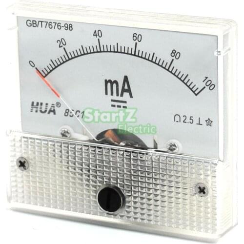 DC Analog Meter Panel 100mA AMP Current Ammeters 85C1 0-100mA Gauge