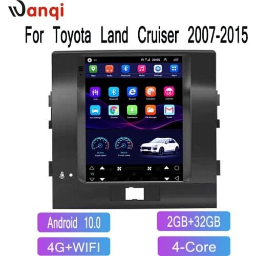 9.7inch Tesla Android10 Car Radio 4G WiFi Multimedia Player Stereo Radio for Toyota Land Cruiser 2007-2015 SWC GPS no dvd 1 din