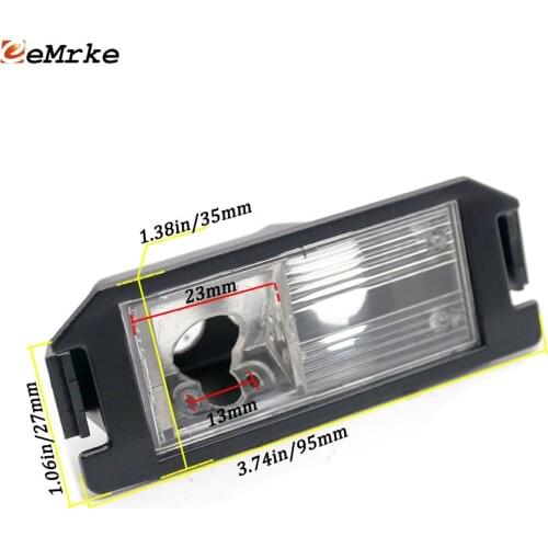 EEMRKE Car Rear View Camera Bracket License Plate Lights Housing Mount for Kia Soul AM PS Morning TAJA Hatch 2011-2018 Soul EV