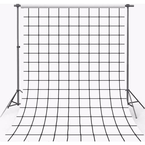 White Black Square Grid Photography Backdrop 10x10 Personalized Backgrounds for Photo Studio Customized Kids Photoshoot Props