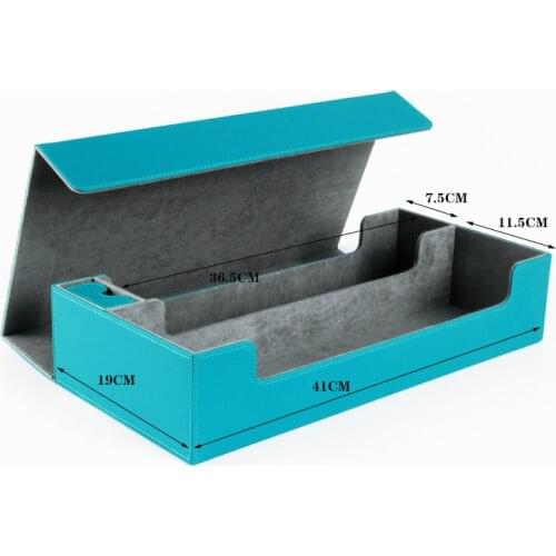 Large Blue Card Case Deck Box Storage Box For Board Game Cards MTG/TCG/PKM/PTCG/YGO Yugioh Can Hold 550+ Cards