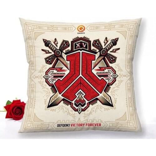Defqon 1 2017 Victory Forever Pillowcase Home Decoration Satin Fabric Square Pillowcase 40x40cm 45x45cm Bedroom Pillow Cover