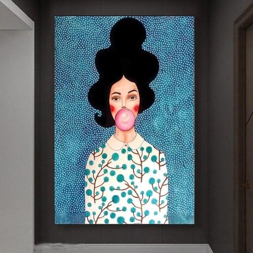 Girl With Ballon Nordic Canvas Paintings On The Wall Art Posters And Prints Canvas Art Pictures For Living Room Cuadros Decor