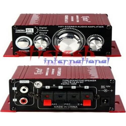 By DHL or Fedex 20pcs 12V Kinter Car Audio Power Amplifier MA-170 2 CH 2 Channel Handover Hi-Fi switch CD input Stereo hot sale