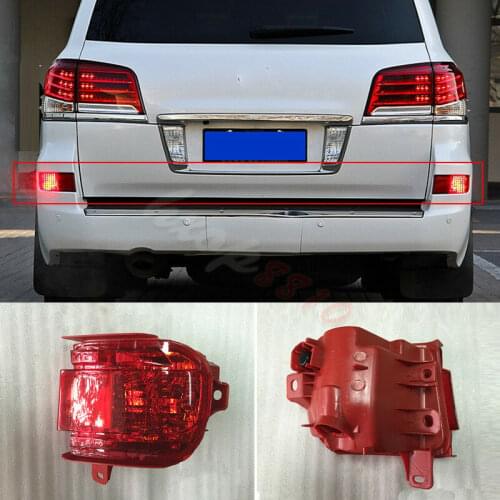 For LEXUS LX570 2012 2013 2014 2015 High quality Car Rear Bumper L&R Fog Lamp Reflector Lights DEC 2pcs
