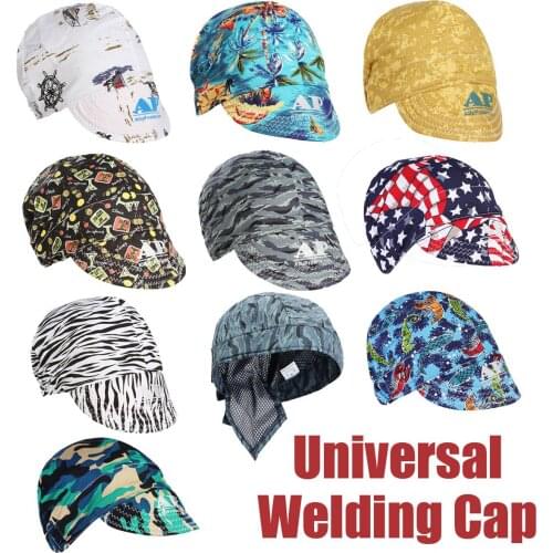 7 Shapes Elastic Welding Hat Sweat Absorption Welders Welding Protective Hat Cap Flame Resistant Head Full Protection Hoods