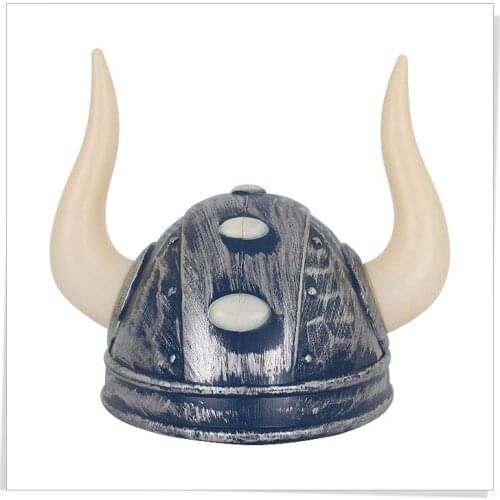 Halloween Horror Role-playing Viking Pirates Cosplay Helmet Props Dance Party Accessories Plastic Toy