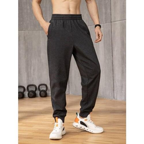 Hot Mens Clothing Pants Capris Casual Street Sport Quick Dry 361 Degree Gym Black Short for Men Sweatpants Loose