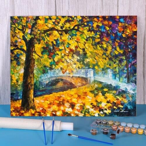 The Autumn Nears DIY Paint By Numbers Set Oil Paints 50*70 Painting On Canvas Decorative Paintings Children Handicraft