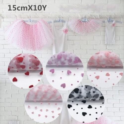 New 15cm*10Yards Tulle Love Organza Sheer Gauze Element Table Runner Tissue Tulle Roll Spool Craft Party Wedding Decoration Boda
