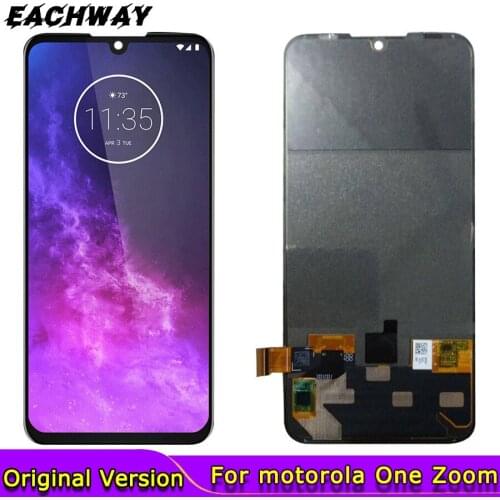Original For Motorola One Zoom LCD XT2010-1 Display Touch Screen Digitizer Assembly Replacement For Moto One Zoom Display Screen