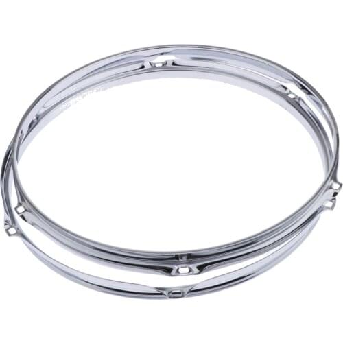 Pair Die-cast 6-lug Snare Drum Hoop - Batter Side - Zinc Alloy - 14 inch 1.2mm