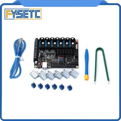 FYSETC F6 V1.3 Board ALL-in-one Electronics Solution Mainboard + 6pcs Special TMC2130 V1.2 For SPI Flying Wire VS SKR V1.3