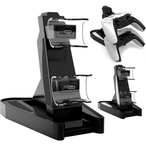 Portable Durable Over-Voltage Protection Gamepad Game Handle Charger With Dual Ports For PS5 Controller Accessories